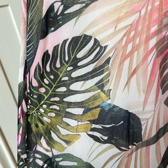 Fuzzi Jungle Print Mermaid Ruffle Sleeve Midi Dress - XS - Picture 7 of 8